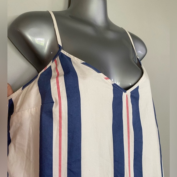 Banana Republic Striped Spaghetti Strap Dress Size 10 - Picture 9 of 16